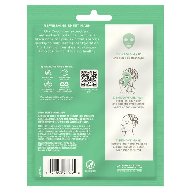 Refreshing Sheet Mask - US 7312